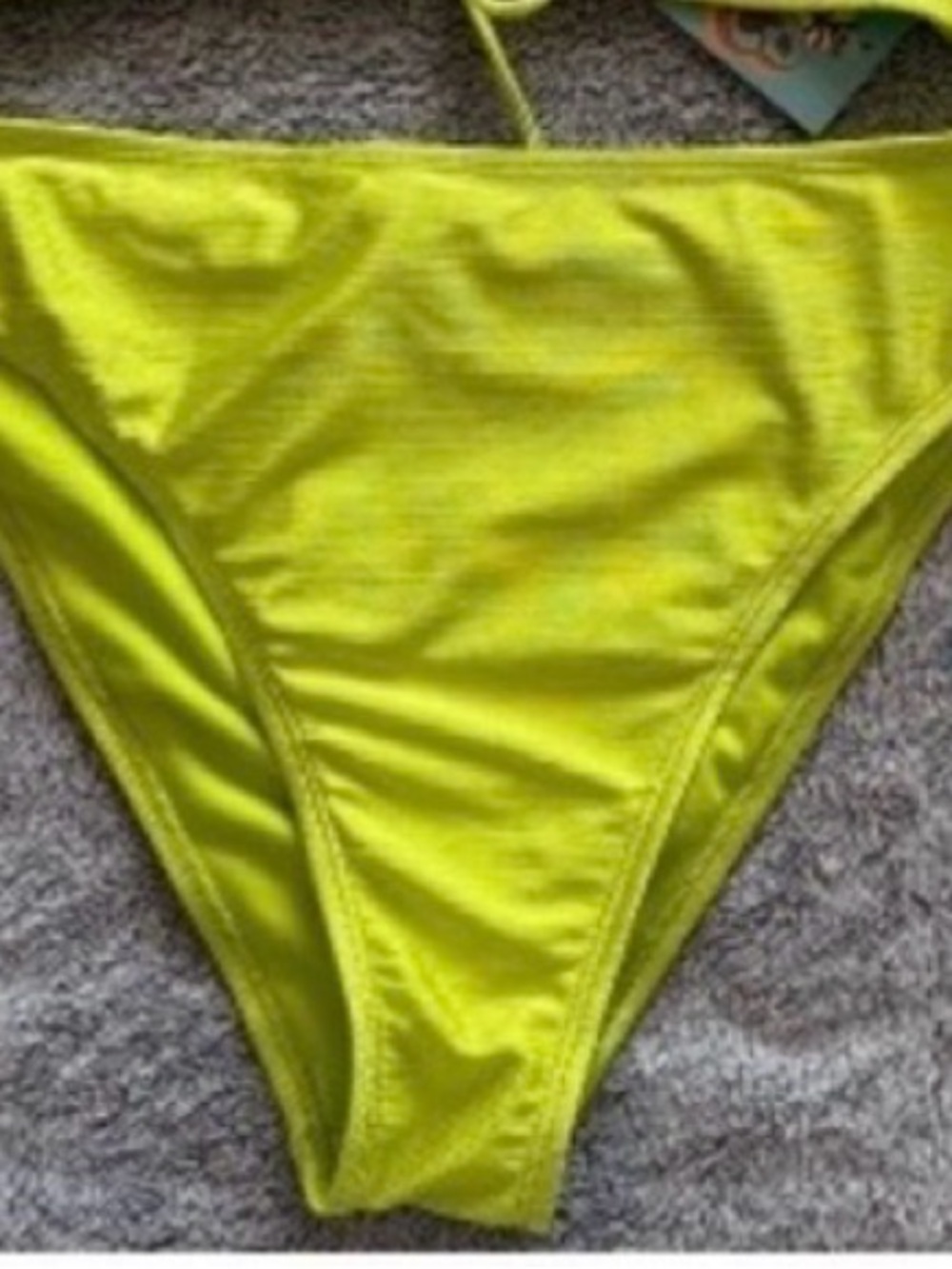 Neon Lime High-Cut Bikini bottom - Women Swim Bikini